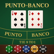 Winrolla - Punto Banco - Baccarat Tischspiel