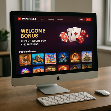 Winrolla Casino Desktop Interface - Modernes Design